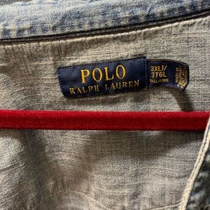 Polo Classic Fit Denim Shirt Button Down Long Slee